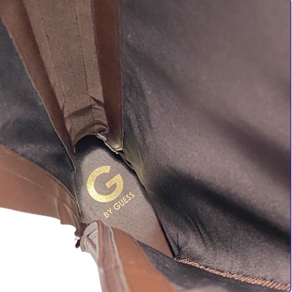 NWOT G by Guess Brown Winter Boots with Knee-High Design Buckle Accents SZ 6M - Picture 7 of 8